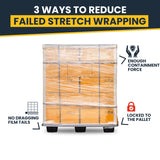 Industrial Grade Pallet Stretch Wrap 20 x 5000Ft 80 Gauge Thickness Shrink Wrap for Industrial Machine