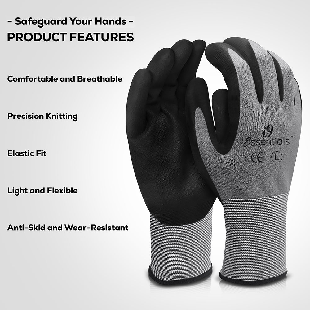 Big Time Products Mens Premium Defense Medium Gray Cut Resistant Glove