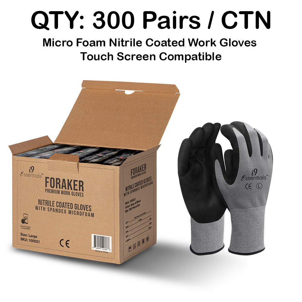 Cut-Resistant Multipurpose Work Gloves – Pack of 12